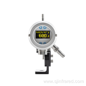 Infrared pyrometer works based on infrared